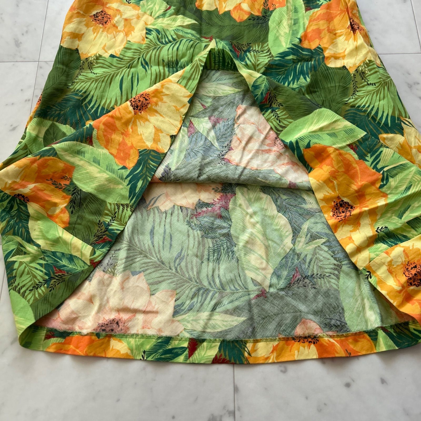 ヴィンテージ KENZO ケンゾー ロングスカート 花柄 ボタニカル 38