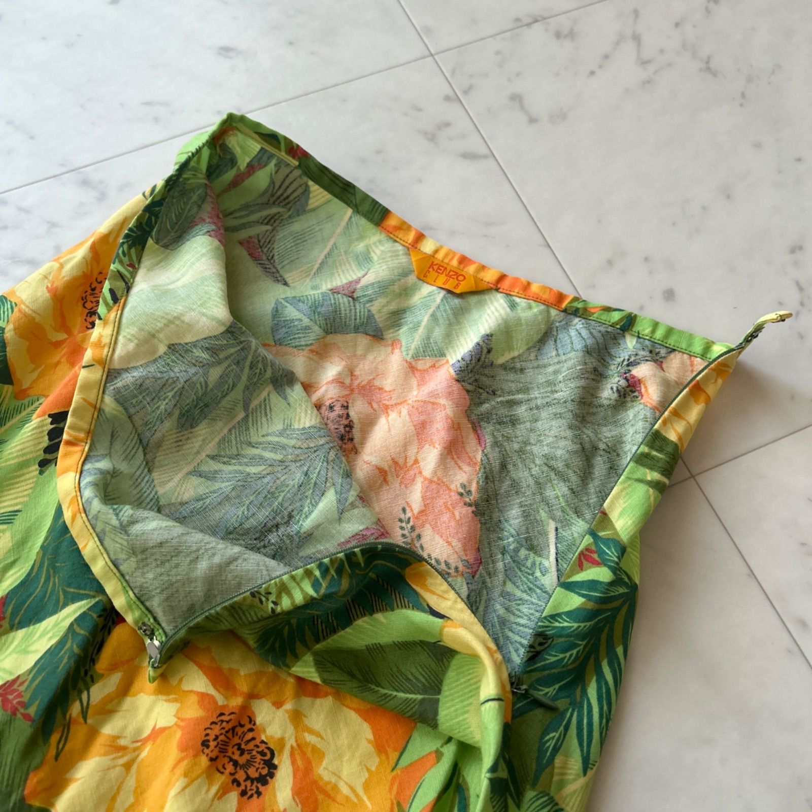 ヴィンテージ KENZO ケンゾー ロングスカート 花柄 ボタニカル 38