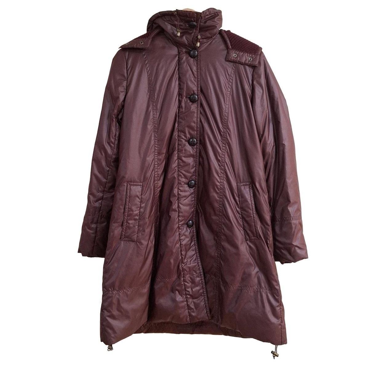 Leilian(レリアン) ダウンコート サイズ11 M レディース - ボルドー