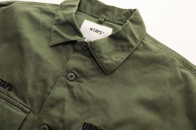 ダブルタップス WTAPS BUDS LS SHIRT COTTON TWILL OLIVE DRAB SIZE 4