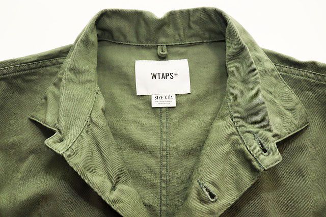 ダブルタップス WTAPS BUDS LS SHIRT COTTON TWILL OLIVE DRAB SIZE 4
