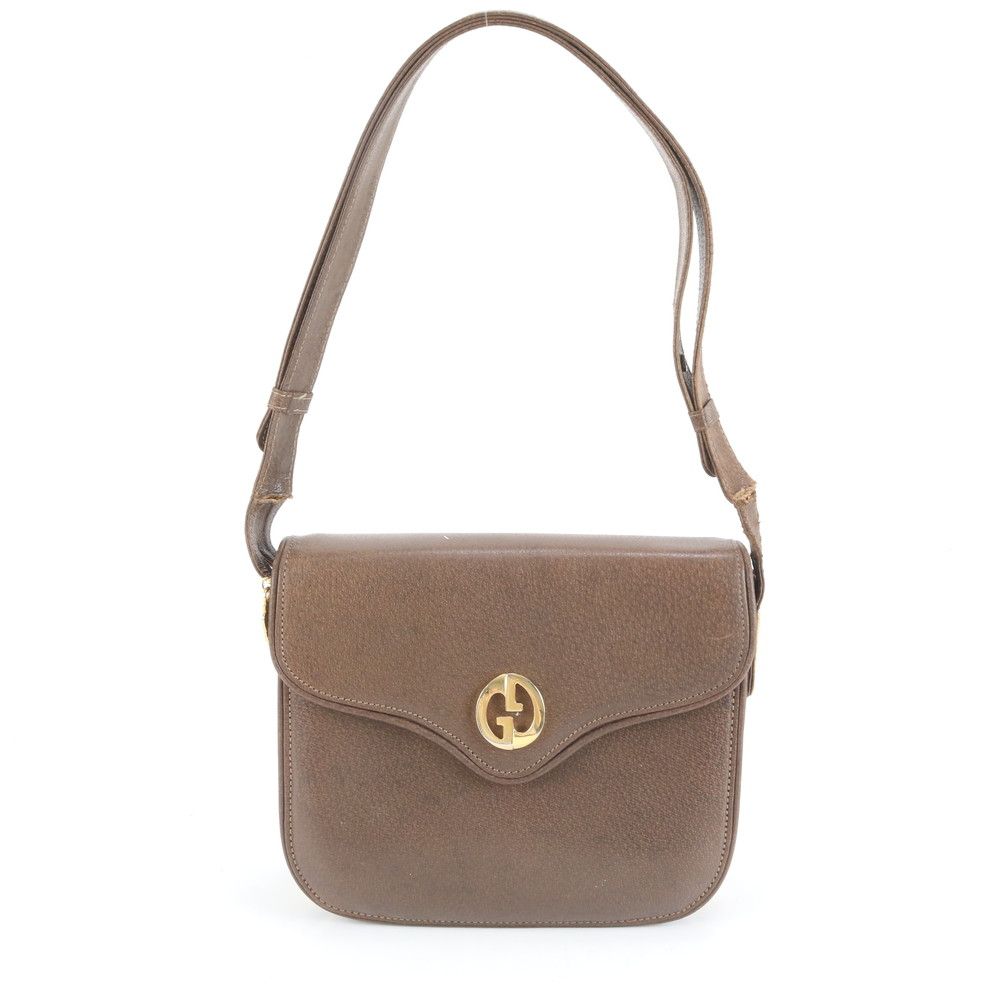 ヴィンテージ グッチ GG レザー 2WAY ショルダーバッグ 斜め掛け