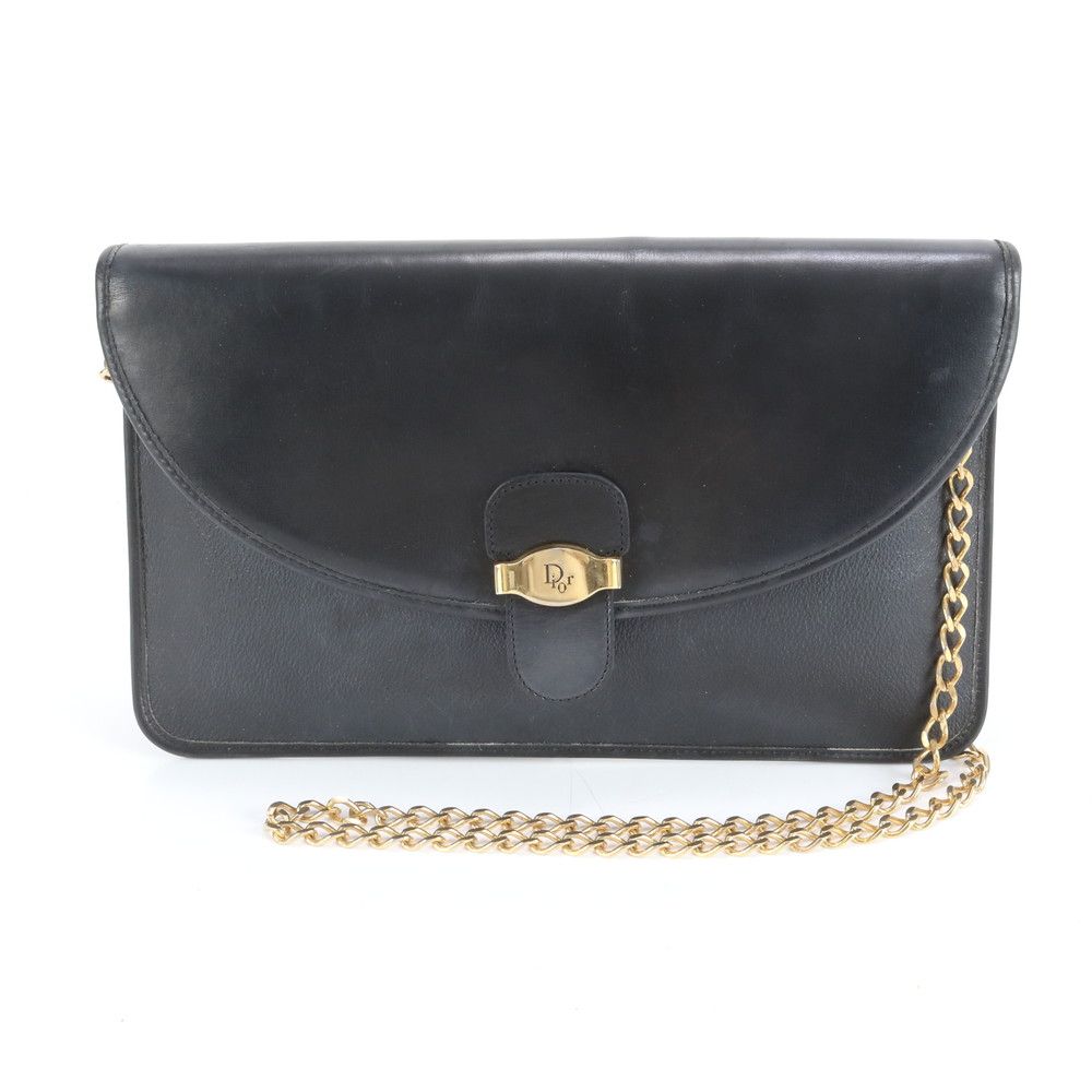 極美品 クリスチャンディオール ハニカム柄 レザー 2WAY チェーン