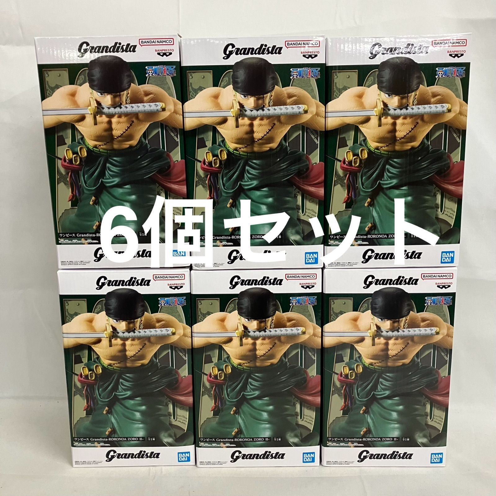 未開封 ワンピース Grandista ロロノア・ゾロ Ⅱ フィギュア 6個セット