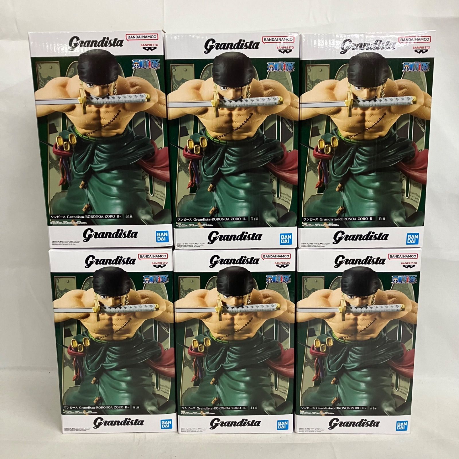 未開封 ワンピース Grandista ロロノア・ゾロ Ⅱ フィギュア 6個セット