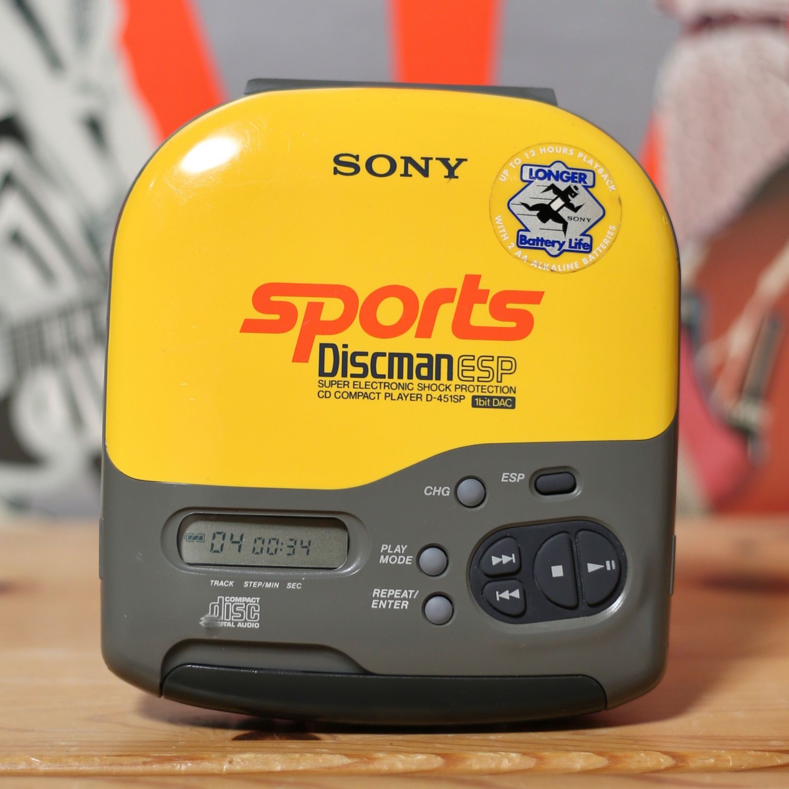 SONY SPORTS discman D-451SP 電池付 SONY SPORTS Discman D-451SP BASS BOOST搭載 防滴仕様 ウォークマン