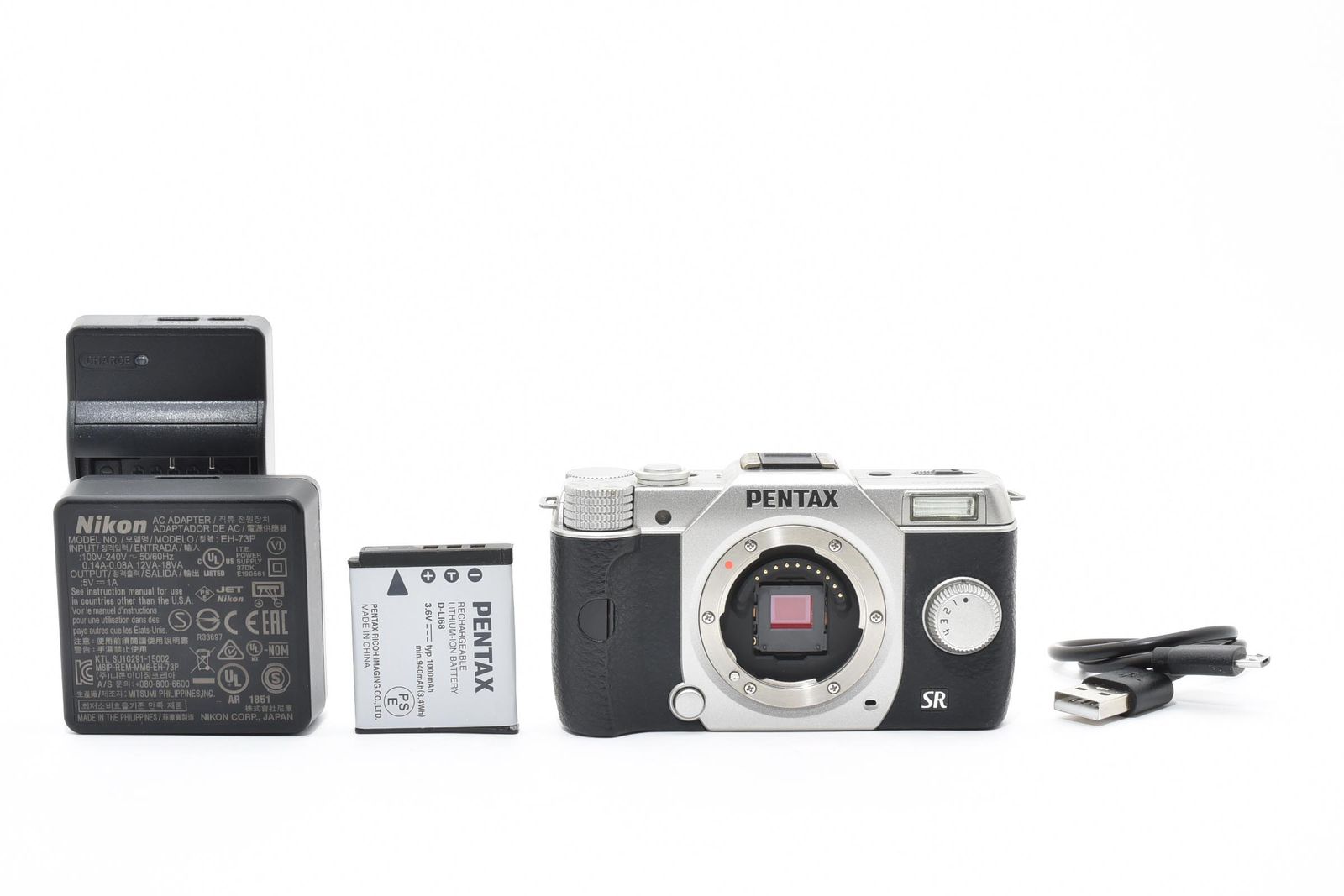 □ 美品 □ ペンタックス PENTAX Q10 ボディ シルバー ≪動作光学良好