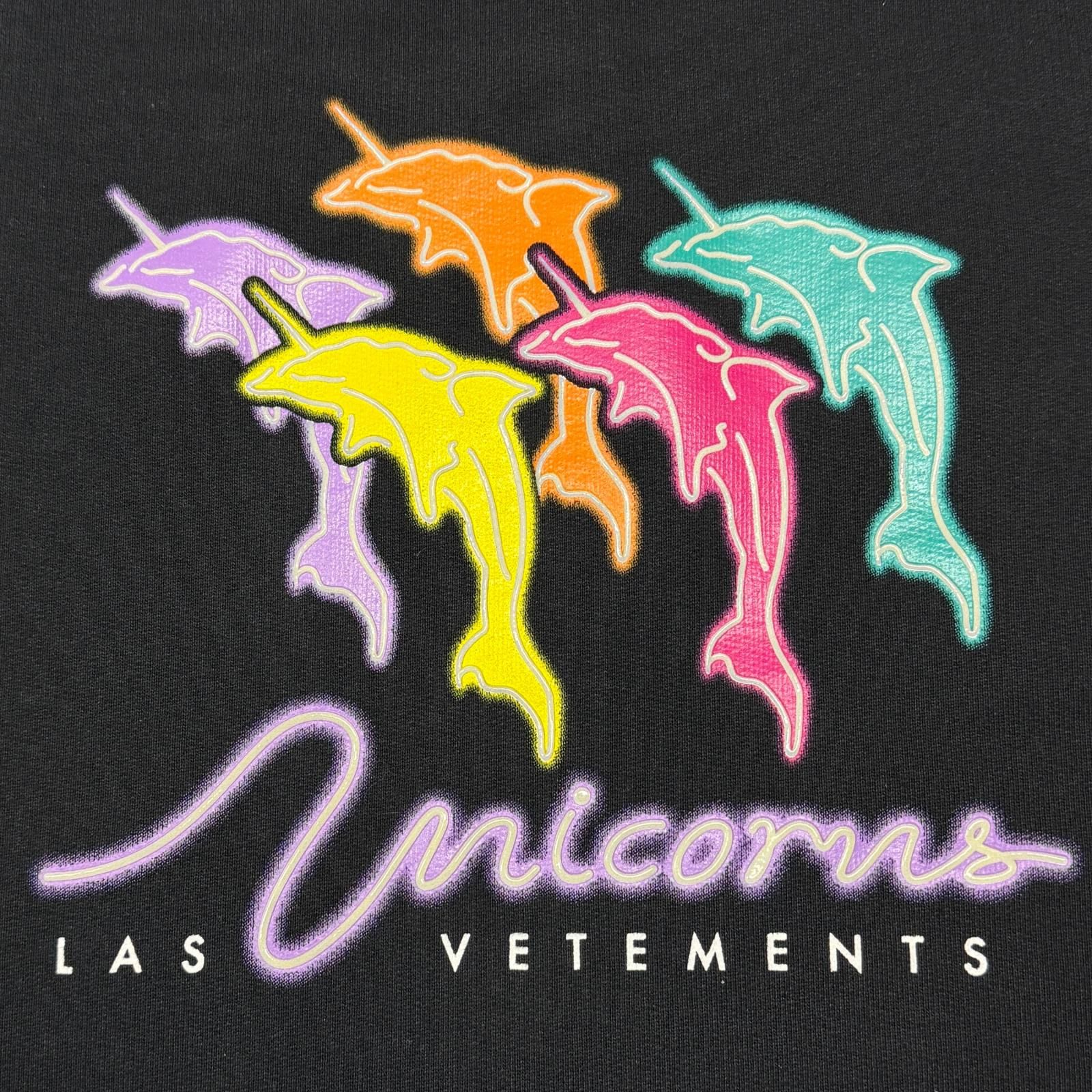 VETEMENTS 22AW DOLPHIN UNICORN HOODIE ドルフィン ユニコーン 