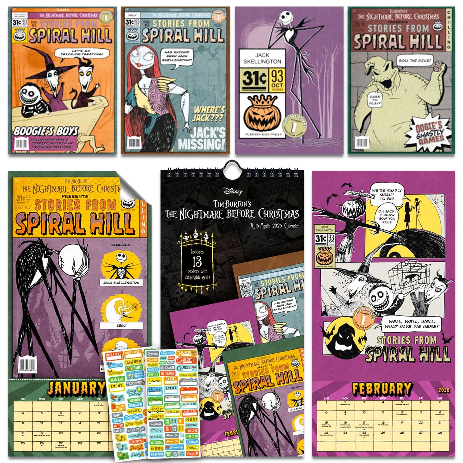 ナイトメアー・ビフォア・クリスマスカレンダー 2026 - デラックス2026