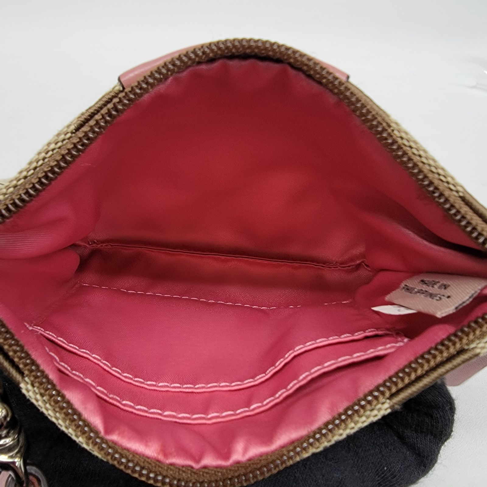 ☆1624 COACH コーチ シグネチャー ミニポーチ ストラップポーチ