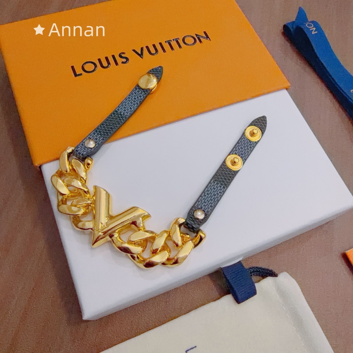 送料込☆ 未使用LOUIS VUITTON ルイヴィトン メンズ ブレスレット