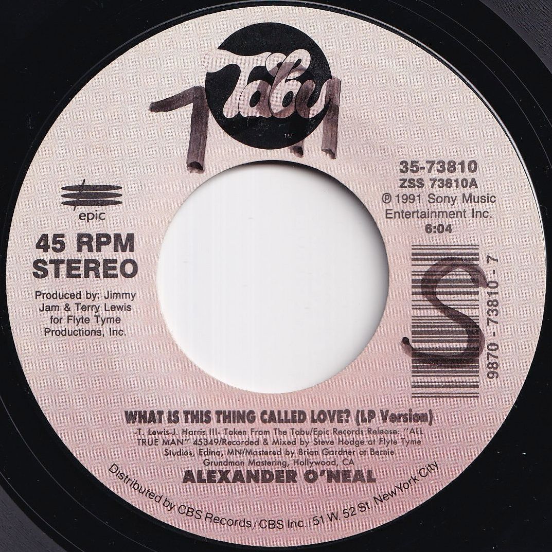 Alexander O'Neal What Is This Thing Called Love? / Sentimental