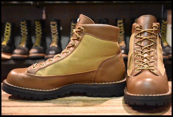 10EE 良品 白タグ】Danner ダナーライト 30420X 茶 ブラウン カーキ