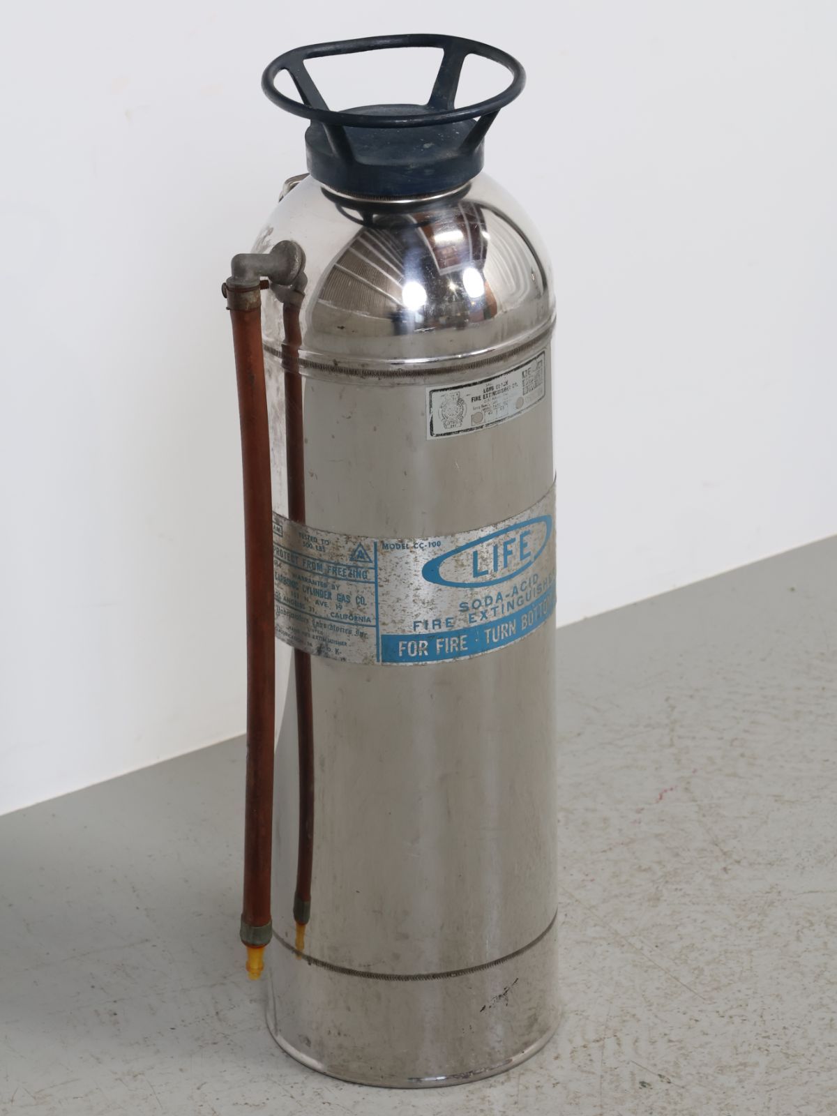 1970年代 ヴィンテージ Life メタル ファイヤーエクスティングイッ