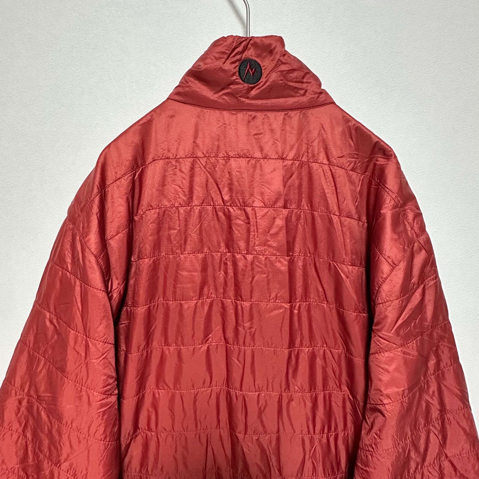Marmot マーモット プリマロフト 中綿ジャケット メンズM 赤 レンガ色 