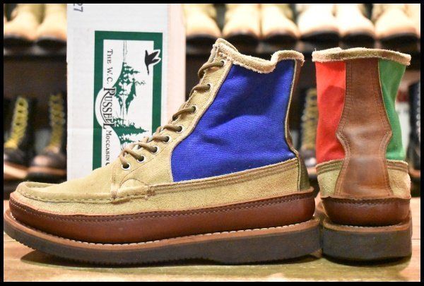 9E 良品 BEAVER別注 青タグ】RUSSELL MOCCASIN ラッセルモカシン