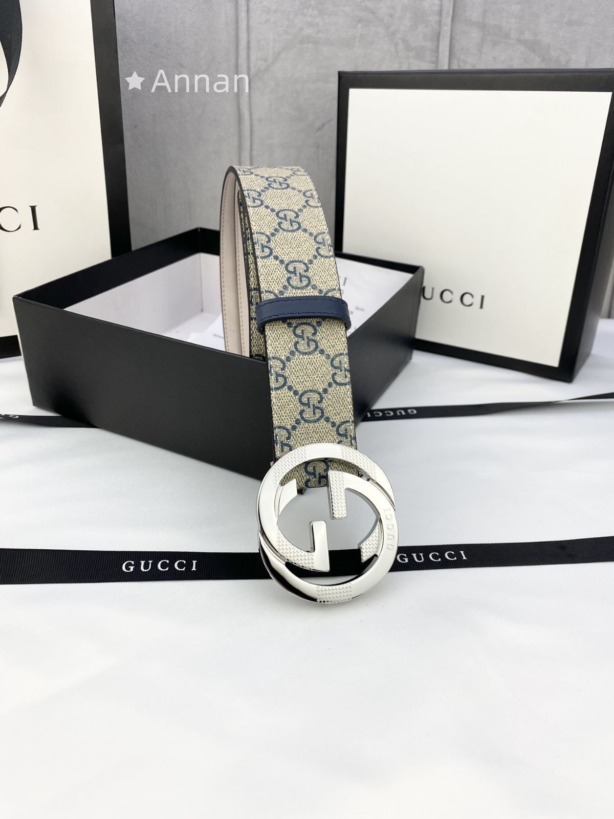 最終値下げ！ GUCCI グッチ GG ベルト メンズ 本革 - メルカリ