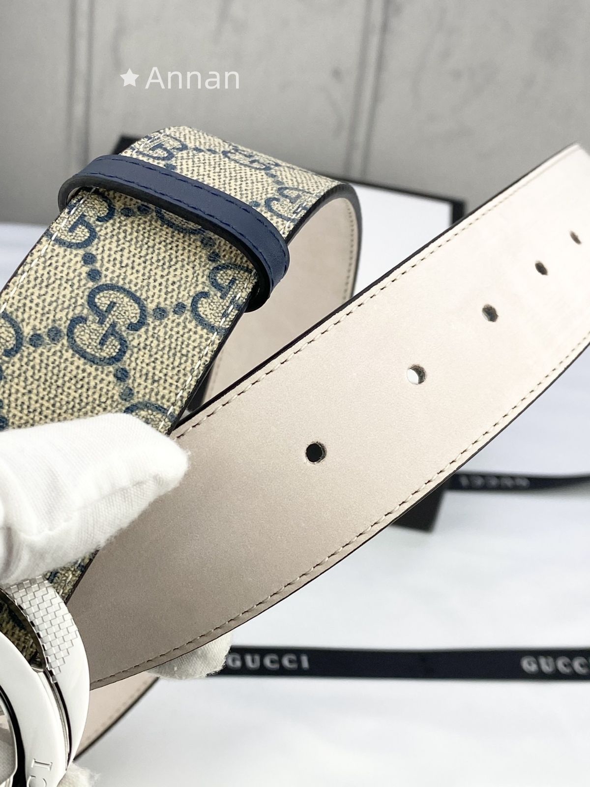 最終値下げ！ GUCCI グッチ GG ベルト メンズ 本革 - メルカリ