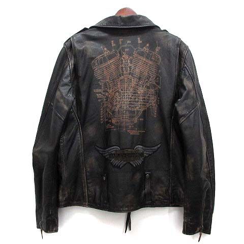 ハーレーダビッドソン HARLEY DAVIDSON ヴィンテージ加工 ダブル