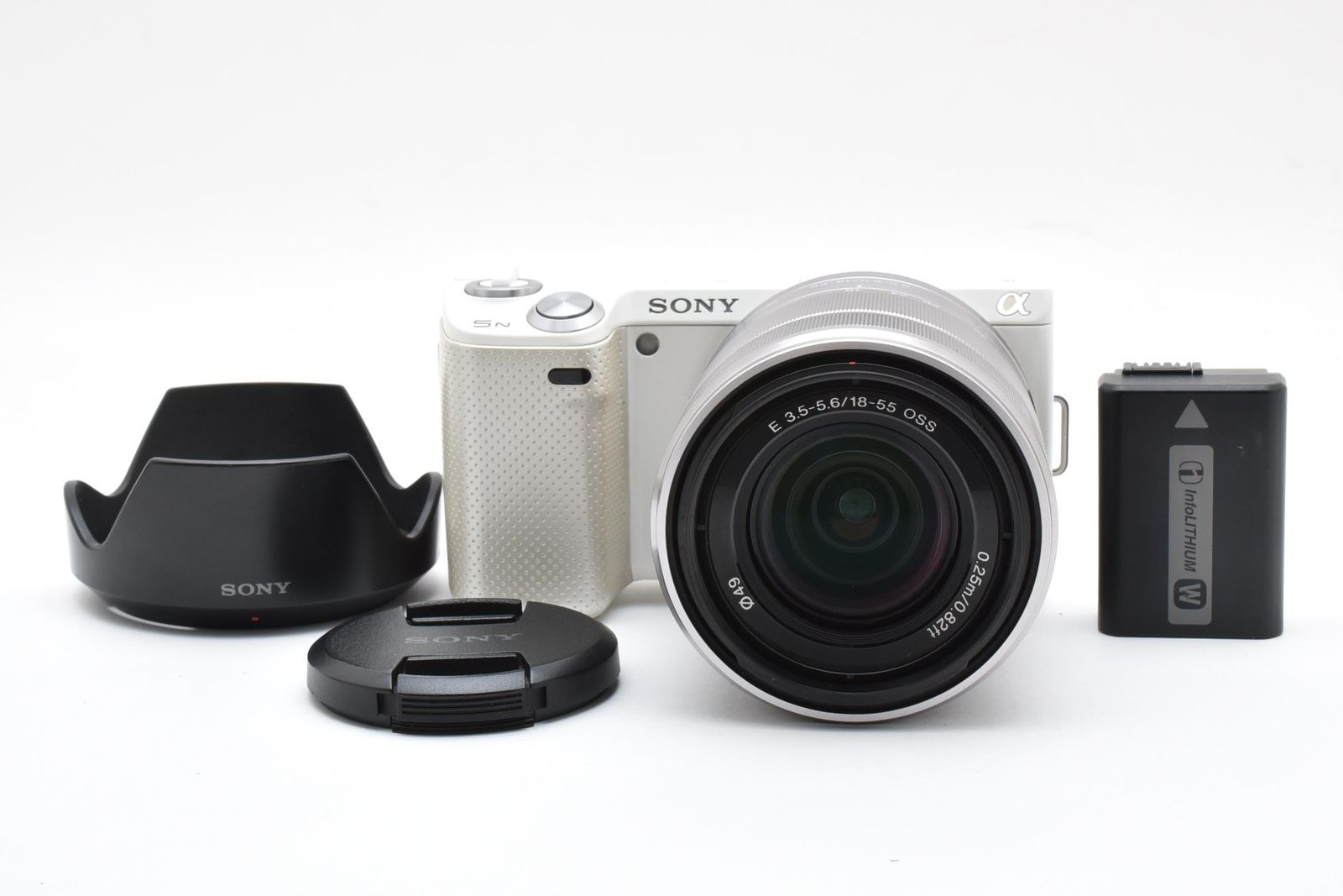 ソニー SONY NEX-5N ホワイト レンズセット ≪S数7,900回 動作光学良好