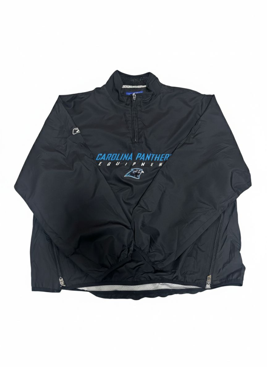 Reebok NFL カロライナパンサーズ ナイロンジャケット ハーフジップ