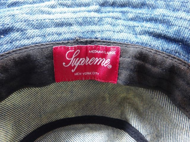 SUPREME 24ss Chino Twill Crusher Hat Dirty Indigo サイズM/L