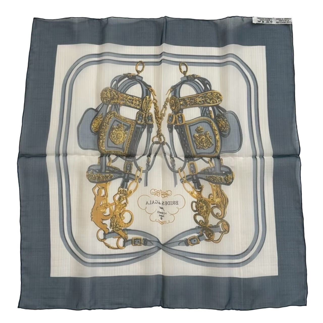 HERMES BRIDÉS DE GALA シルクハンカチ