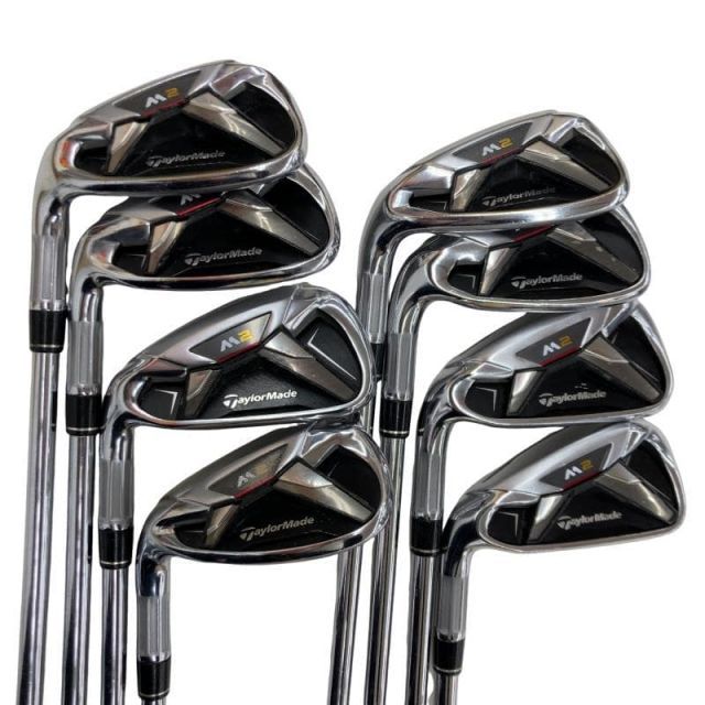 【レフティ 】テーラーメイド　M2アイアンセット8本セット（5-P+AW.SW） 中古】 テーラーメイド M2 8S レフティ アイアンセット IR RE-AX 90
