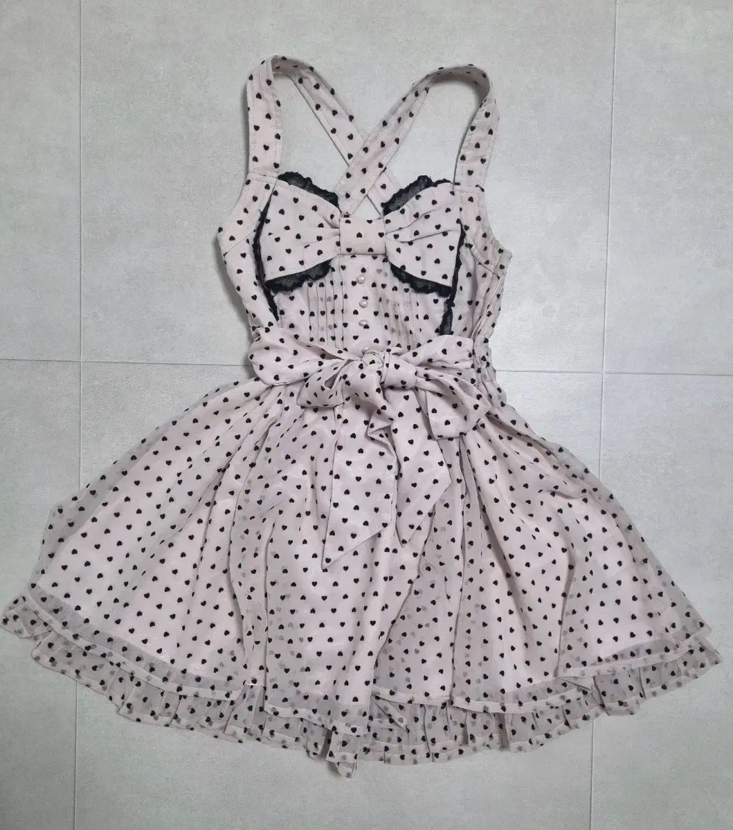 tralala トラルラ ハートドット ピンク リボン ONE PIECE 姫ギャル LIZ