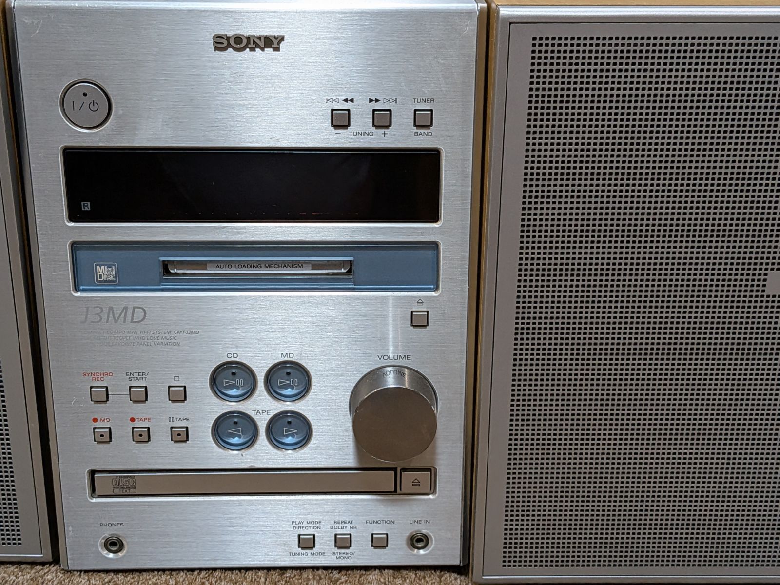 希少 整備済 SONY ソニー CMT-J3MD MD/CD/カセットコンポ ドルビー