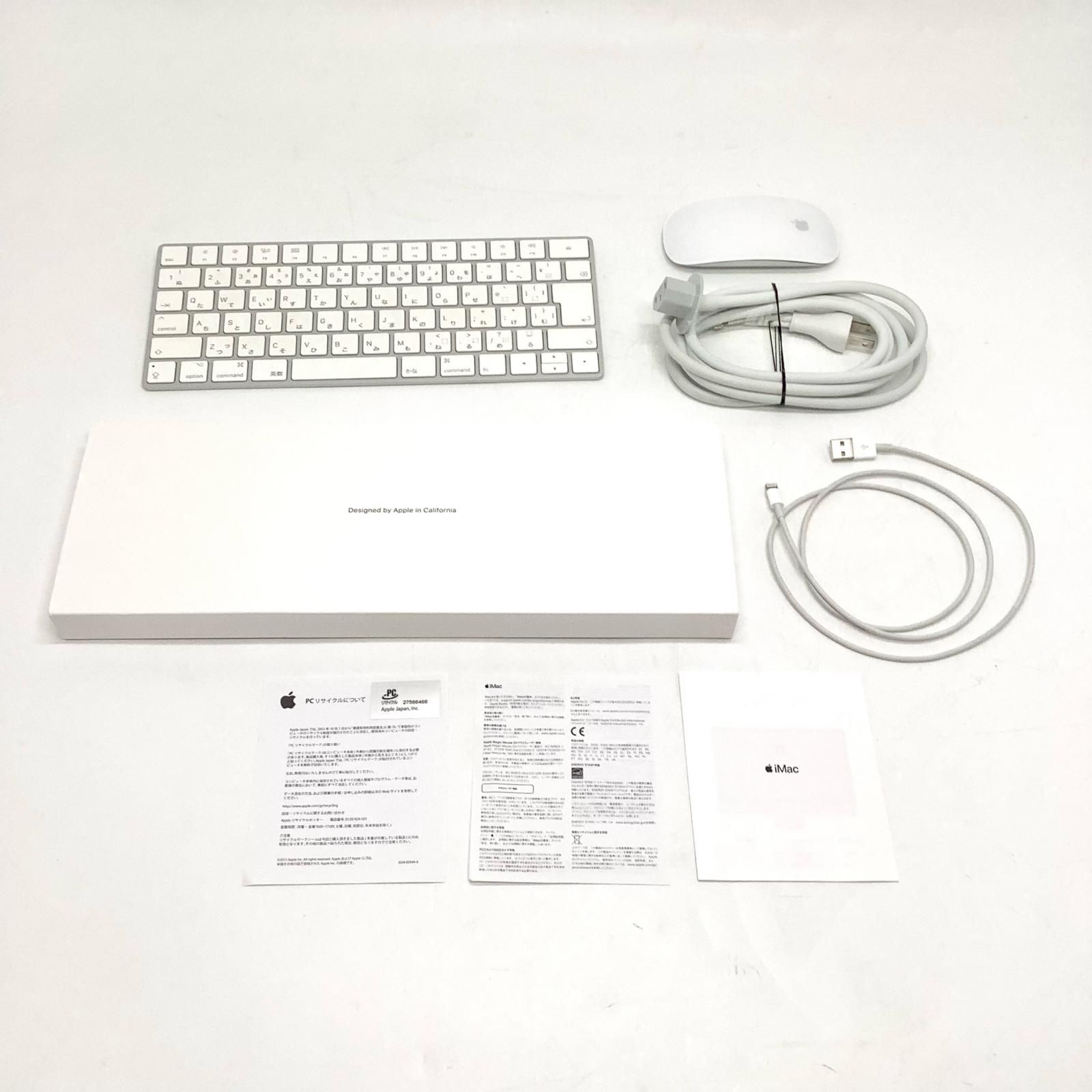 Apple iMac 2019 27インチ 6コア Intel Core i5 8GB FD 1TB シルバー