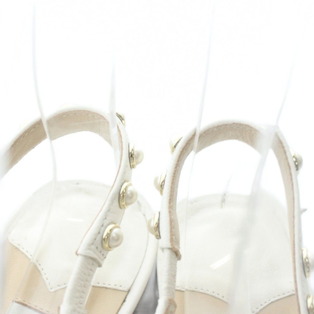 ジミーチュウ JIMMY CHOO サンダル パンプス レザー スクエアトゥ