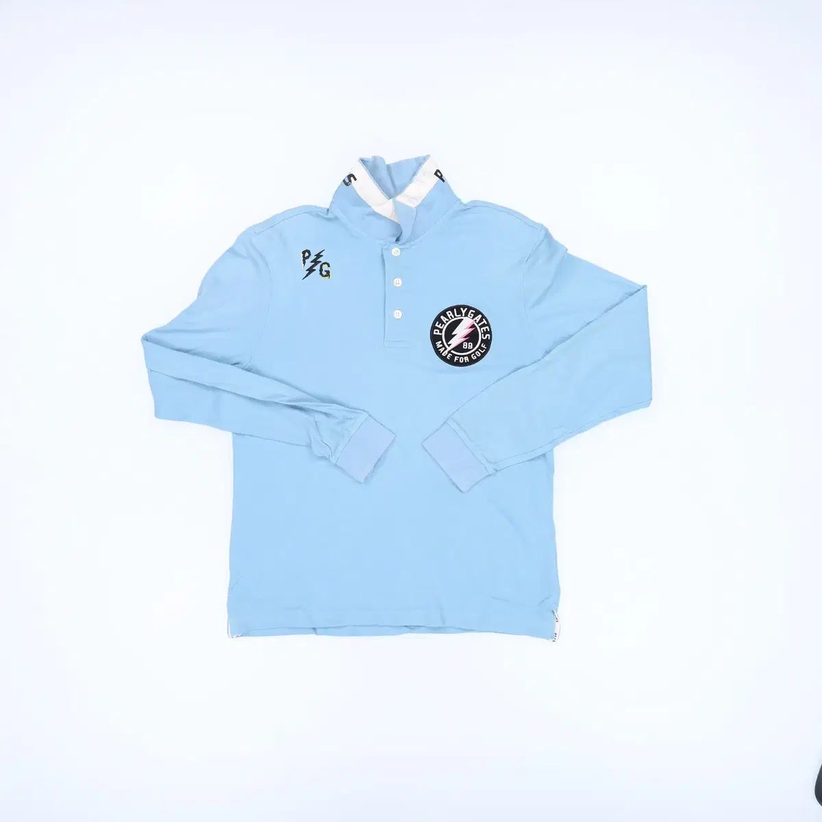 5 パーリーゲイツ ゴルフ メンズ カラーTシャツ 長袖 ポロシャツ 0115J