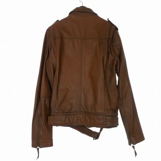 テットオム TETE HOMME ゴートレザー ライダースジャケット ブルゾン L