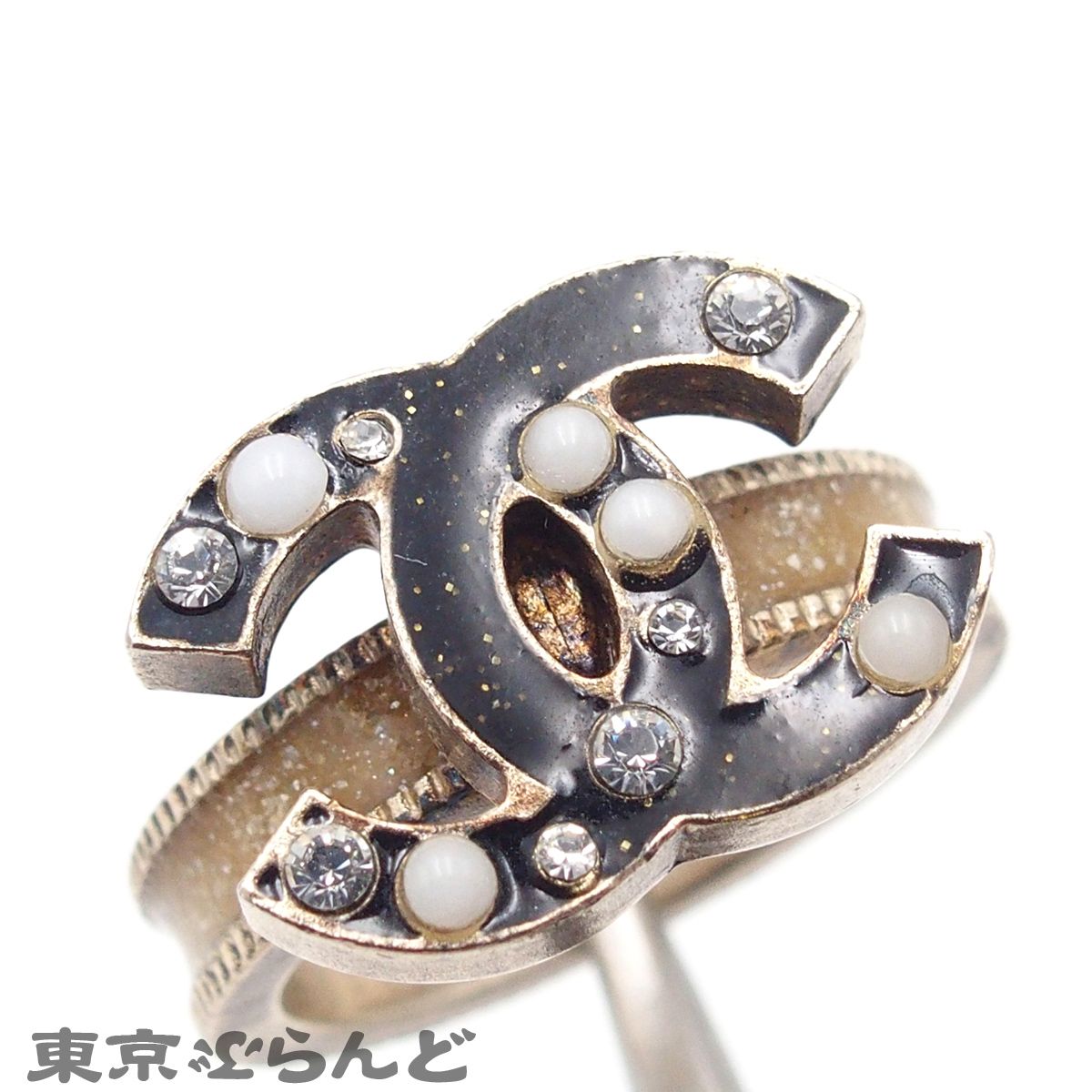 シャネル CHANEL リング エイジドゴールド メタル ココマーク フェイク
