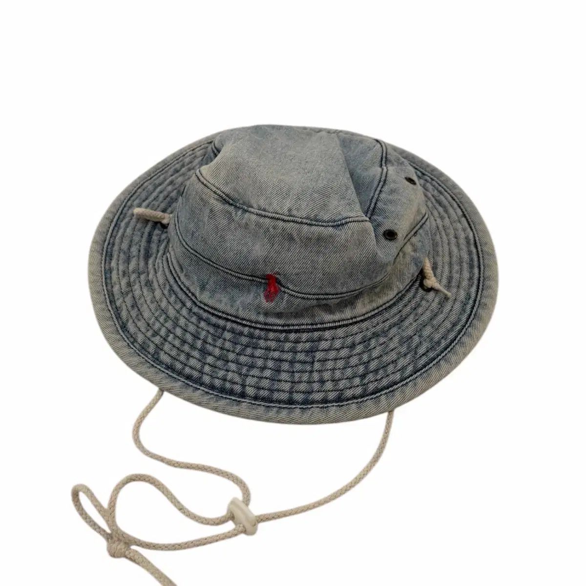 90s ポロ ラルフローレン デニム バケットハット - メルカリ