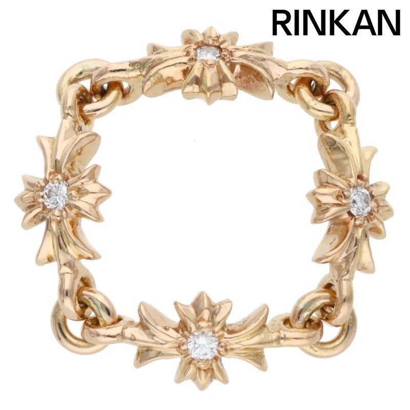 クロムハーツ 22K RING TNY E CH PLS DIA/タイニーECHプラス ダイヤ