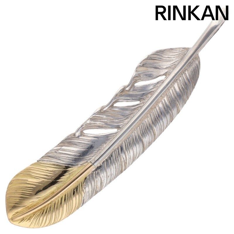 ゴローズ オールド先金特大フェザー 右向き ネックレストップ メンズ