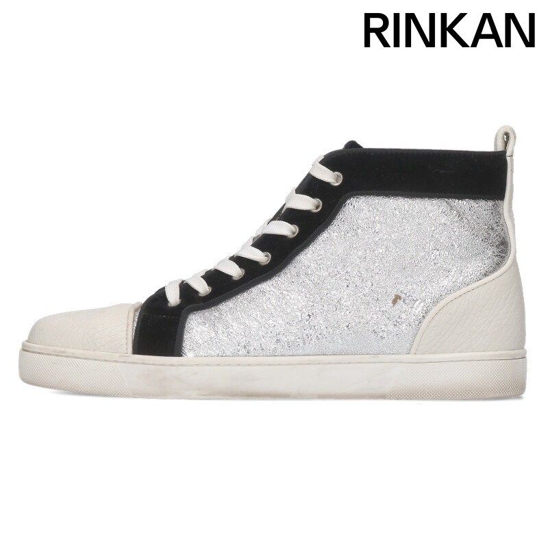 クリスチャンルブタン グリッターハイカットスニーカー メンズ 44.5