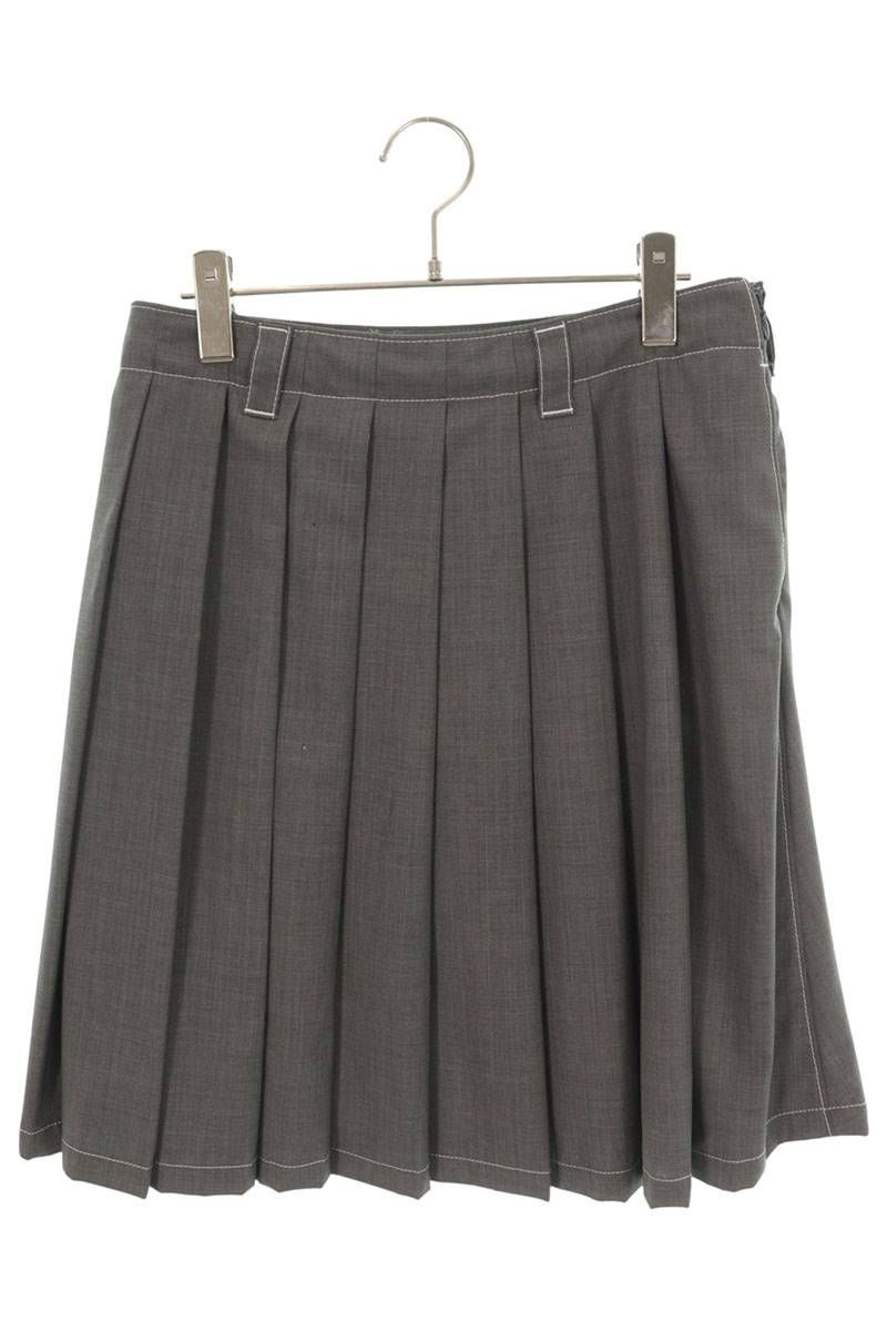プラダ P131G ウールプリーツスカート レディース 38 - メルカリ