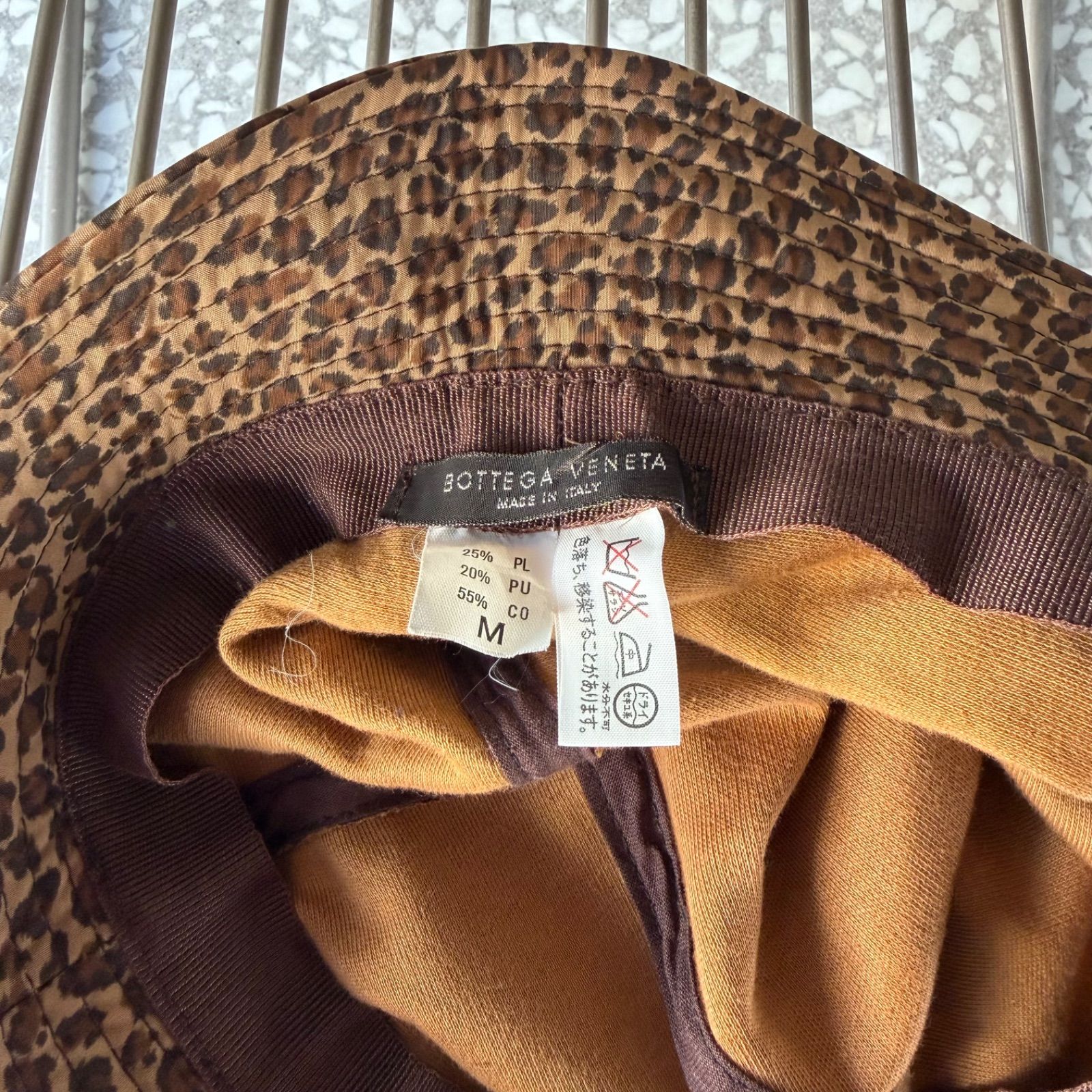 ボッテガヴェネタ　ヒョウ柄レオパード　バケットハット① ボッテガヴェネタ ヒョウ柄レオパード バケットハット① ボッテガ