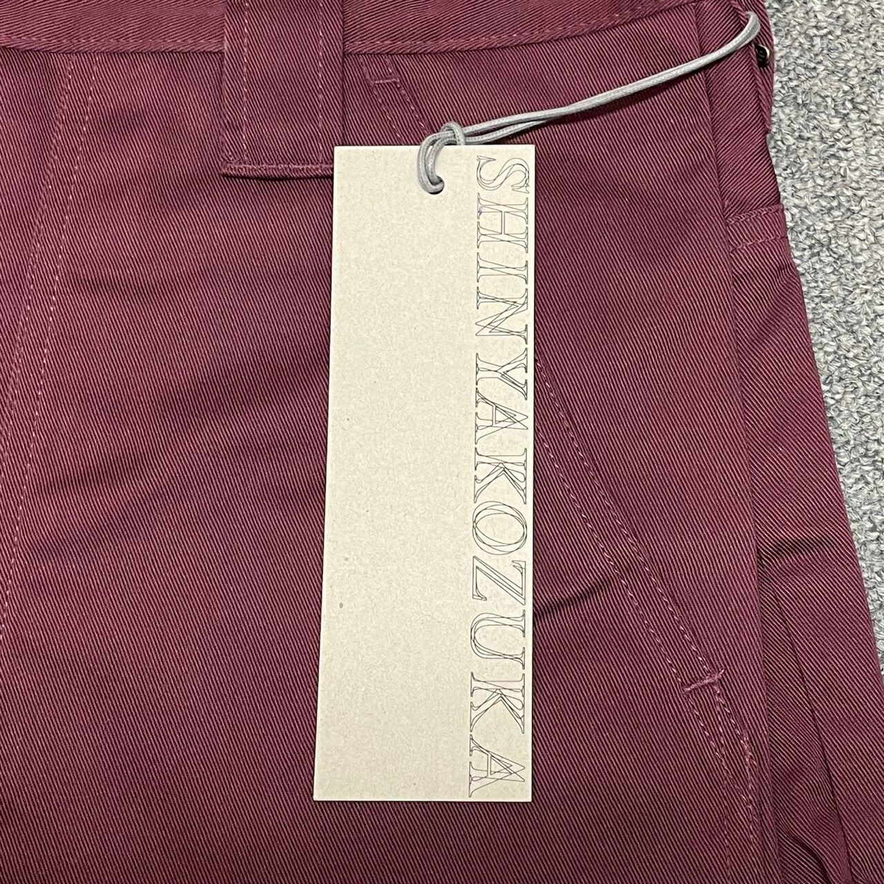参考上代19800円 未使用 SHINYAKOZUKA SIDE TUCK DOUBLE KNEE WITH 
