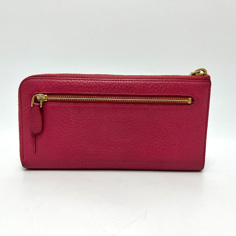 PRADA プラダ 長財布 ロゴ 1M1183 レザー ピンク - メルカリ