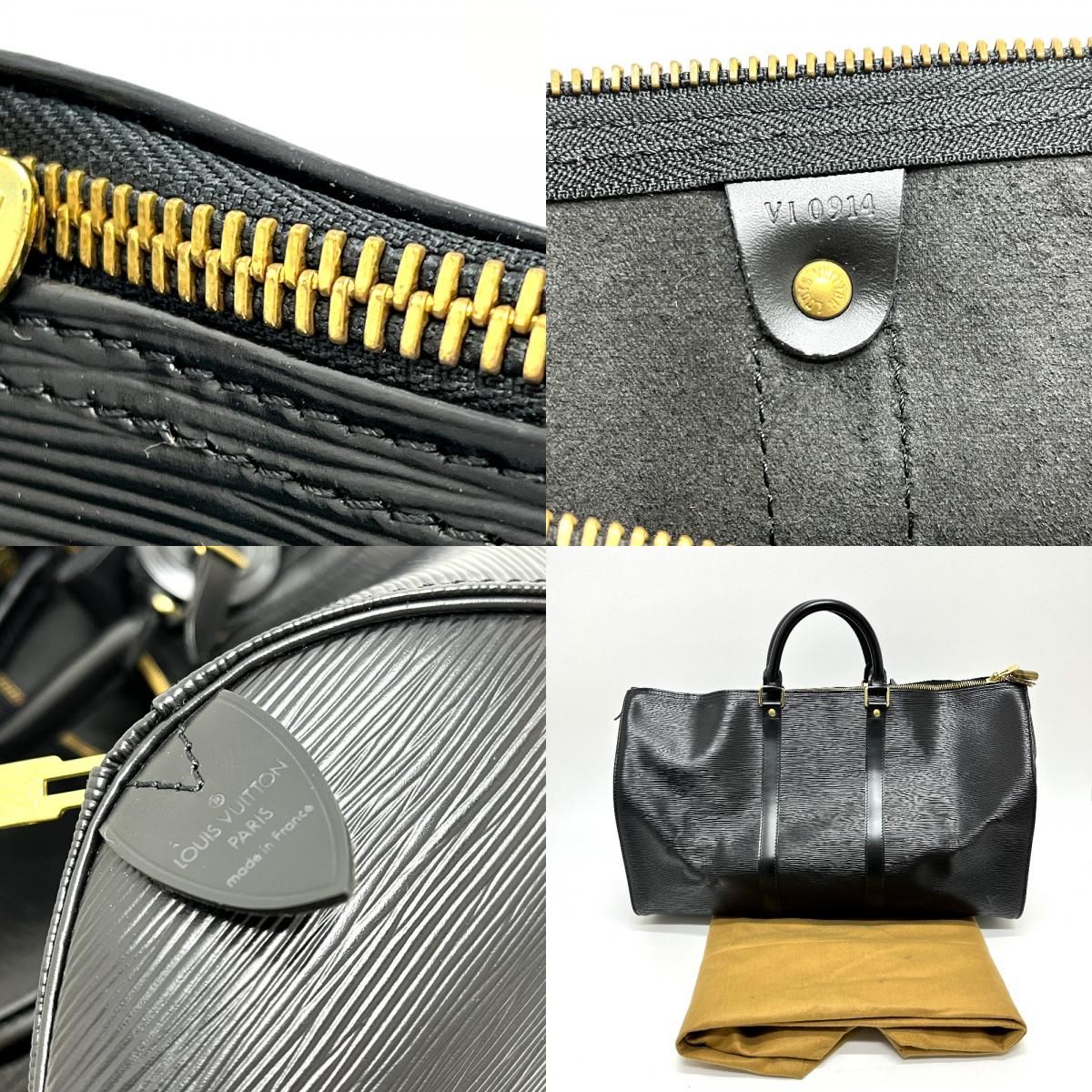 ルイヴィトン キーポル50 ボストンバッグ エピ ブラック M42962 ゴルフ