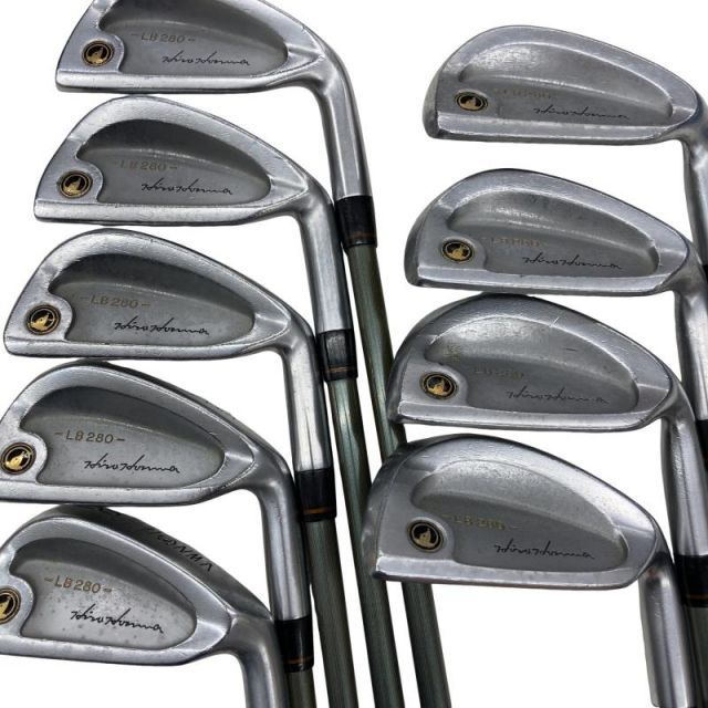 中古】 本間ゴルフ LB-280 黒七宝 10S アイアンセット IR 1S NEW SUPER