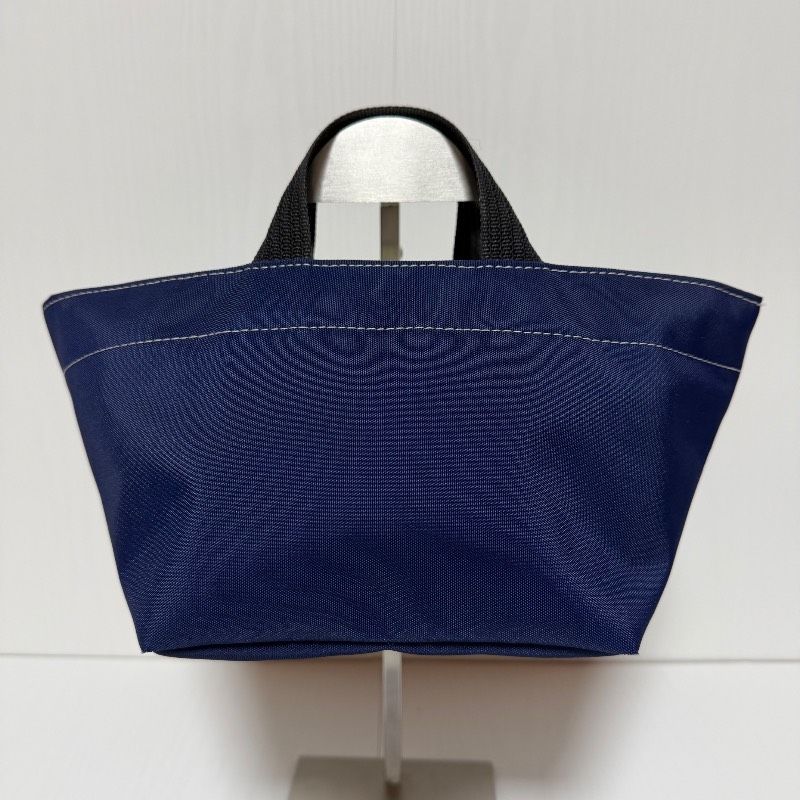 Herve Chapelier エルベシャプリエ 舟型トートバッグ S ネイビー 刺繍