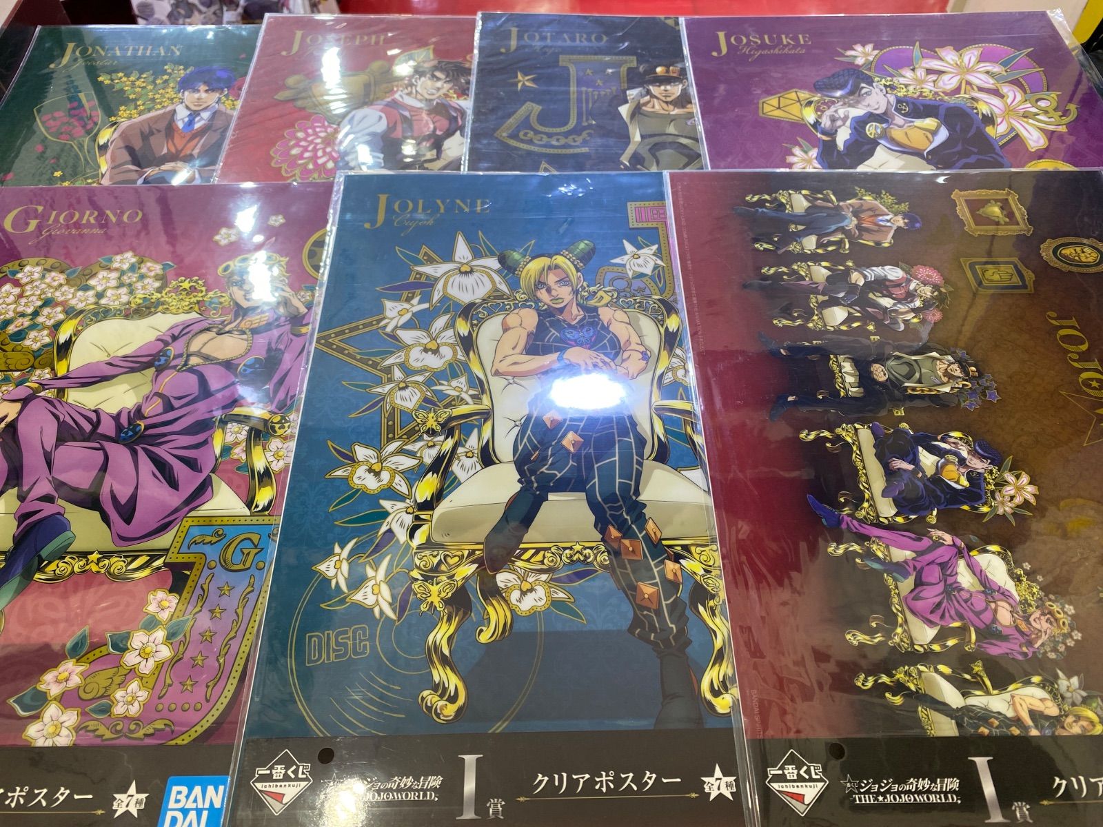 ジョジョの奇妙な冒険 一番くじ ジョジョワールド フィギュア、クリアポスター 未開封】一番くじ ジョジョの奇妙な冒険 THE☆JOJO WORLD I賞 クリア