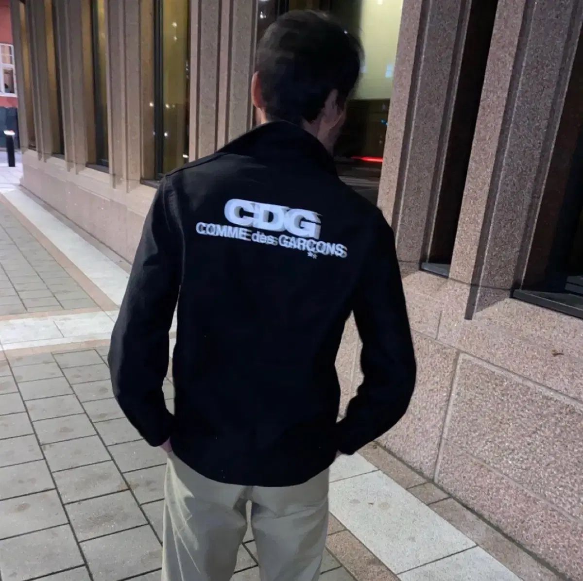 CDG ギャルソン LE LABOUREUR ワークコート M GOOD DESIGN SHOP CDG×LE LABOUREURよりCDG LOGO work jacketのご紹介