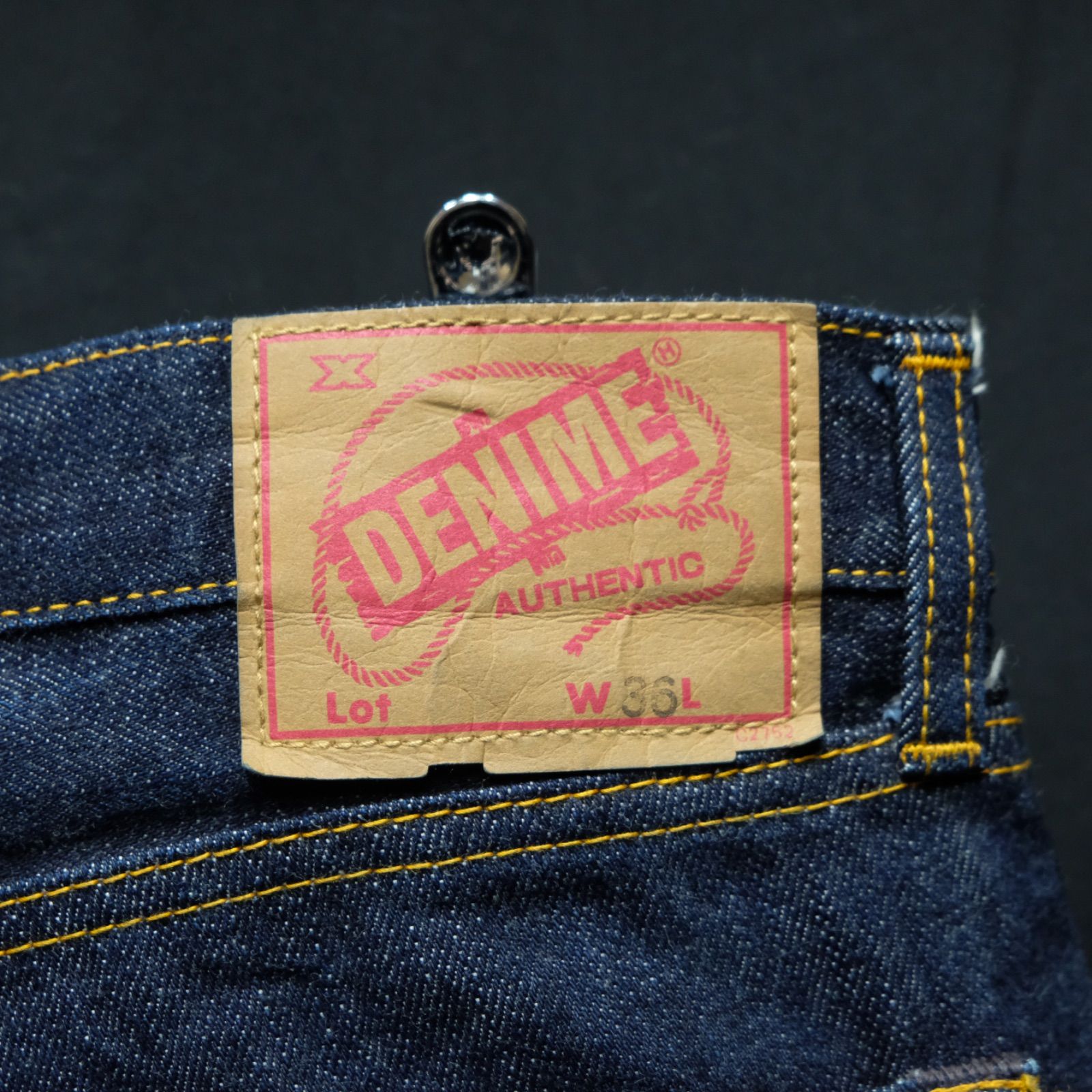 DENIME 66モデル 濃紺インディゴ W36 ドゥニーム 66501 レプリカ 501XX