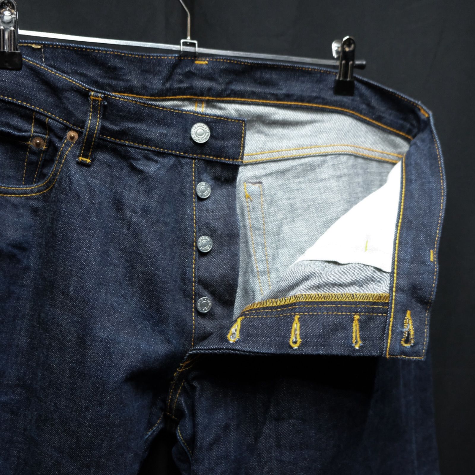 DENIME 66モデル 濃紺インディゴ W36 ドゥニーム 66501 レプリカ 501XX